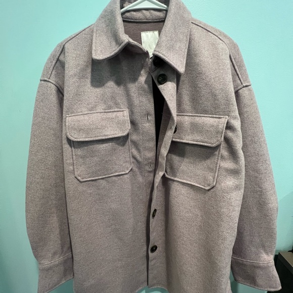 Oversized Muave Jacket - Picture 2 of 2